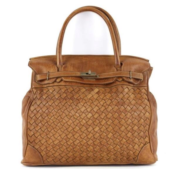 ALICIA Structured Bag Large Weave Bag Tote See video - Picture 2 of 15